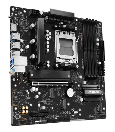 ASROCK Mainboard  AMD A620 Socket AM5 micro ATX RAM DDR5-SDRAM 4xSlots On-board graphics card Yes 3xNumber of M.2 (M) slots A620