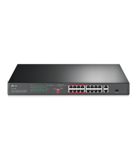 TP-LINK Switch  Desktop/pedestal 16x10Base-T / 100Base-TX PoE+ ports 16 TL-SL1218P