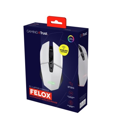 TRUST MOUSE USB OPTICAL WRL WHITE/GXT110W FELOX 25069 
