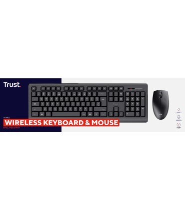TRUST KEYBOARD +MOUSE WRL PRIMO SET/ENG 25347 