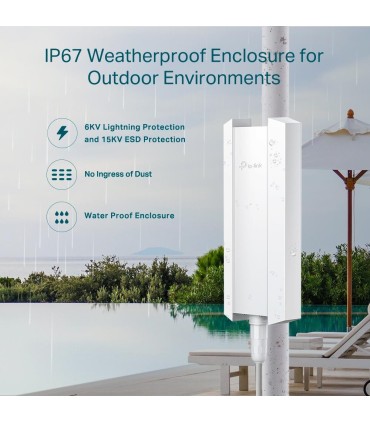 TP-LINK Access Point  Omada 3000 Mbps IEEE 802.11a/b/g IEEE 802.11n IEEE 802.11ac IEEE 802.11ax 1x10/100/1000M EAP650-OUTDOOR