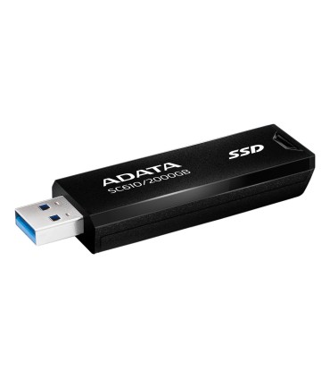 ADATA External SSD  SC610 2TB USB 3.2 Write speed 500 MBytes/sec Read speed 550 MBytes/sec SC610-2000G-CBK/RD