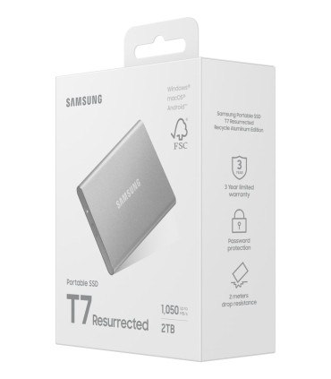 SAMSUNG External SSD  Read speed 1050 MB/s Write speed 1000 MB/s 2000 GB MU-PD2T0G/WW
