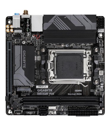 GIGABYTE Mainboard  AMD B650 Socket AM5 mini ITX RAM DDR5-SDRAM 2xSlots Wi-Fi Yes Bluetooth Yes 1xNumber of M.2 (M) slots B650IA