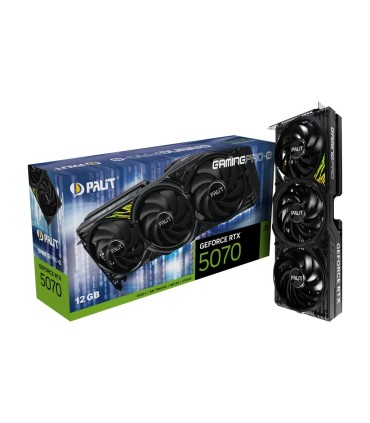 PALIT Graphics Card  NVIDIA GeForce RTX 5070 Ti 16 GB GDDR7 256 bit PCIE 5.0 16x GPU 2295 MHz Triple slot Fansink NE7507T019T2-G
