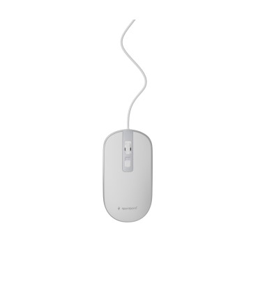 GEMBIRD MOUSE USB OPTICAL WHITE/SILVER/MUS-4B-06-WS 