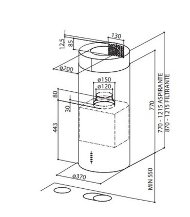 Faber CYLIND.I.EVO PLUS BK MATT A37