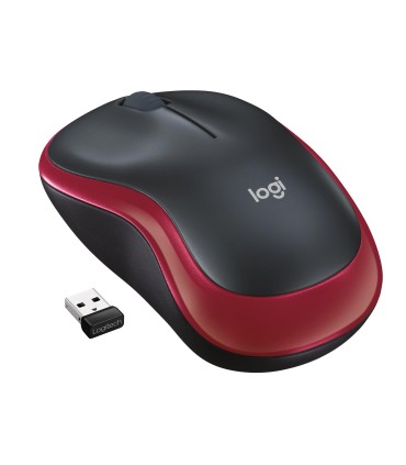 LOGITECH MOUSE USB OPTICAL WRL M185/RED 910-002237 