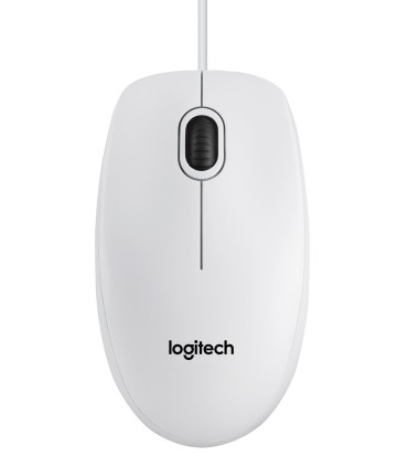 LOGITECH MOUSE USB OPTICAL B100/WHITE OEM 910-003360 