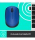 LOGITECH MOUSE USB OPTICAL WRL M171/BLUE 910-004640 