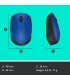 LOGITECH MOUSE USB OPTICAL WRL M171/BLUE 910-004640 