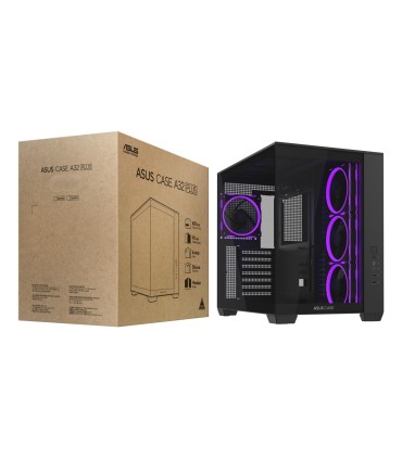 ASUS Case  ATX/micro ATX/Mini-ITX Black PC A32PLUSTGARGBBLACK