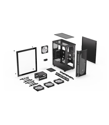 ENDORFY Case  Signum 300 ARGB MidiTower Case product features Transparent panel Not included ATX MicroATX MiniITX Colour Black E