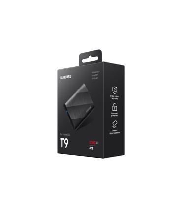 SAMSUNG External SSD  T9 4TB USB 3.2 Write speed 2000 MBytes/sec Read speed 2000 MBytes/sec MU-PG4T0B/EU