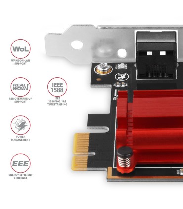 AXAGON NET CARD PCIE 2.5GBE 1PORT/SP&LP PCEE-G25 