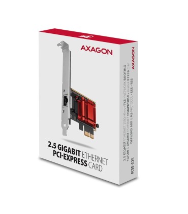 AXAGON NET CARD PCIE 2.5GBE 1PORT/SP&LP PCEE-G25 