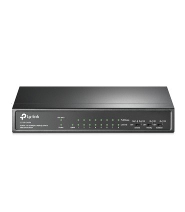 TP-LINK Switch  Desktop/pedestal 9x10Base-T / 100Base-TX PoE+ ports 8 TL-SF1009P