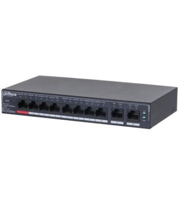 DAHUA Switch  DH-SG4010P Switch layer L2 10xRJ-45 ports RJ-45 Ports Type Gigabit Ethernet (10/100/1000) 8xPower over Ethernet (P