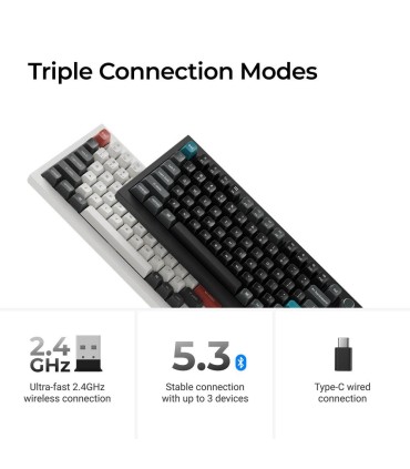 KEYCHRON KEYBOARD WRL Q1 ULTRA/BLACK Q1U-M3 