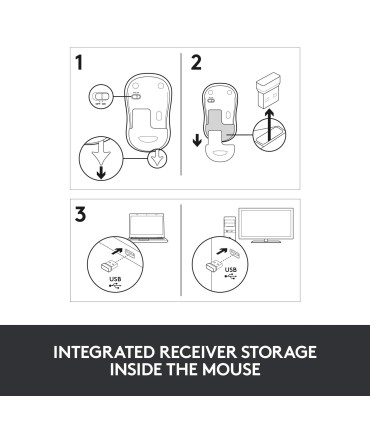 LOGITECH MOUSE USB OPTICAL WRL M185/GREY 910-002238 