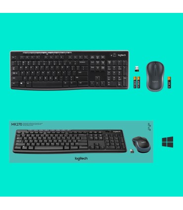 LOGITECH KEYBOARD WRL COMBO MK270 ENG/DESKTOP 920-004508 