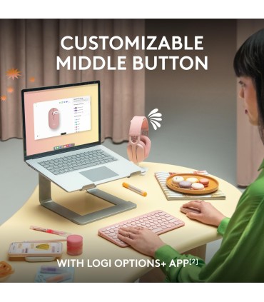 LOGITECH MOUSE USB OPTICAL WRL M350S/ROSE 910-007014 