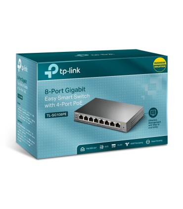 TP-LINK Switch  PoE ports 4 TL-SG108PE