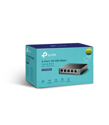 TP-LINK Switch  5x10Base-T / 100Base-TX PoE ports 4 TL-SF1005LP