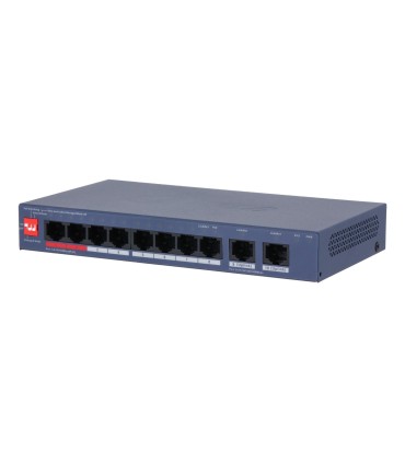 DAHUA Switch  DH-CS4010-8ET2GT-110 Switch layer L2 8xRJ-45 ports RJ-45 Ports Type Fast Ethernet (10/100) 2xGigabit Ethernet (cop