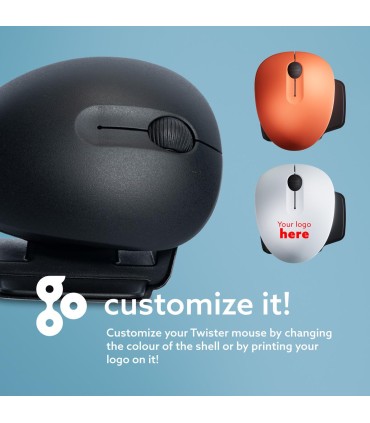 R-GO TOOLS MOUSE USB OPTICAL WRL TWISTER/BLACK RGOTWBMWLBL 