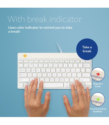 R-GO TOOLS KEYBOARD COMPACT BREAK ENG/WHITE RGOCOUSWDWH 