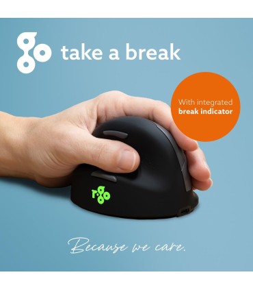 R-GO TOOLS MOUSE USB OPTICAL WRL/LEFT BLACK RGOHEWLL 