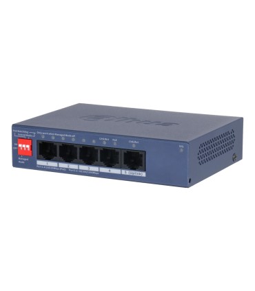 DAHUA Switch  DH-CS4005-4ET1GT-36 Switch layer L2 4xRJ-45 ports RJ-45 Ports Type Fast Ethernet (10/100) 1xGigabit Ethernet (copp