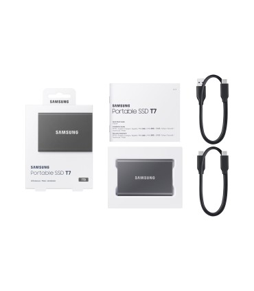 SAMSUNG External SSD  T7 1TB USB 3.2 Write speed 1000 MBytes/sec Read speed 1050 MBytes/sec MU-PC1T0T/WW