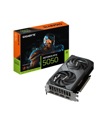 GIGABYTE Graphics Card  NVIDIA GeForce RTX 5050 8 GB GDDR6 128 bit PCIE 5.0 16x GPU 2587 MHz Dual Slot Fansink GV-N5050WF2OC-8GD