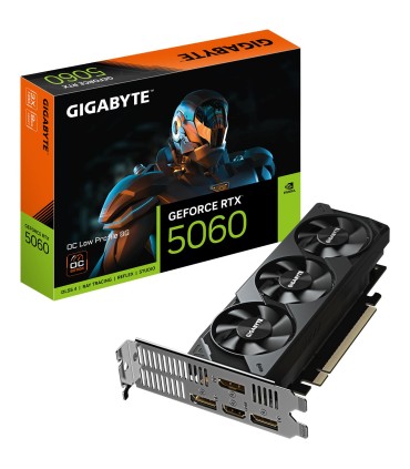 GIGABYTE Graphics Card  NVIDIA GeForce RTX 5060 8 GB GDDR7 128 bit PCIE 5.0 16x GPU 2512 MHz Triple slot Fansink GV-N5060OC-8GL