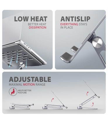 AXAGON NB ACC STAND 10-16" + I/O HUB/7IN1 HMC-STND 