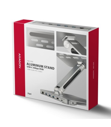 AXAGON NB ACC STAND 10-16" + I/O HUB/7IN1 HMC-STND 