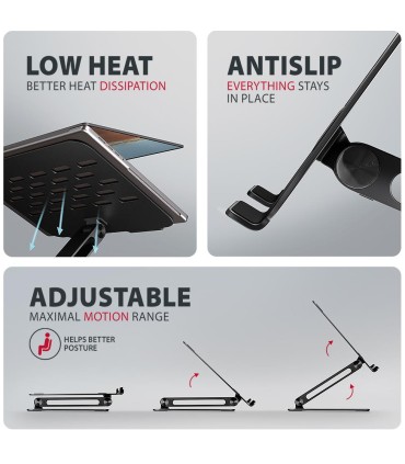 AXAGON NB ACC STAND 10-17.3"/ALUMINUM HQ STND-LQB 