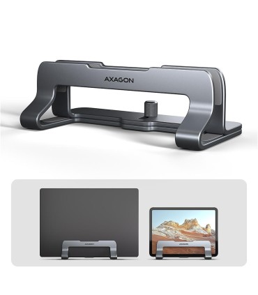 AXAGON NB ACC STAND 10"-17.3"/VERT. ALUMINUM STND-VG 