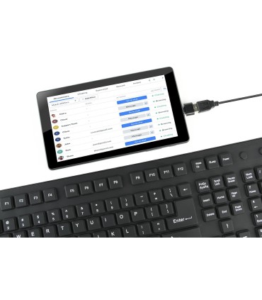 GEMBIRD KEYBOARD FLEXIBLE USB ENG/BLACK KB-109F-B 