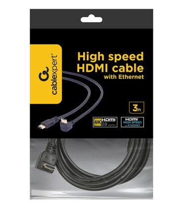 GEMBIRD CABLE HDMI-HDMI 3M V2.0 90DEG./CC-HDMI490-10 