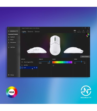 HYPERX MOUSE USB OPTICAL  PF/HAS2 WL WHT 8R2E7AA 