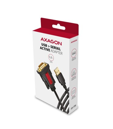 AXAGON CABLE USB2.0 TO RS-232 DB9-M/1.5M ADS-1PSN 