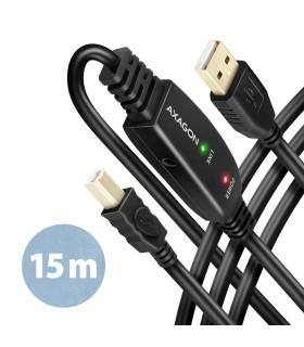 AXAGON CABLE USB2.0 A-M/B-M ACTIVE/15M ADR-215B 