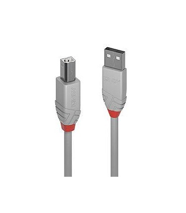 LINDY CABLE USB2 A-B 2M/ANTHRA GREY36683 