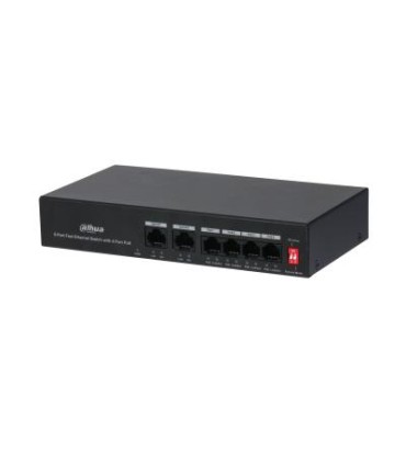 DAHUA Switch  PFS3006-4ET-36 PoE ports 4 36 Watts DH-PFS3006-4ET-36
