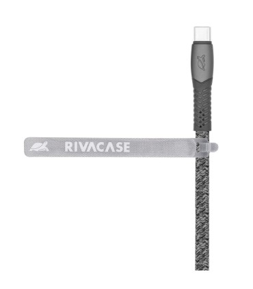 RIVACASE CABLE USB-C TO USB-C 1.2M/GREY PS6105 GR12 