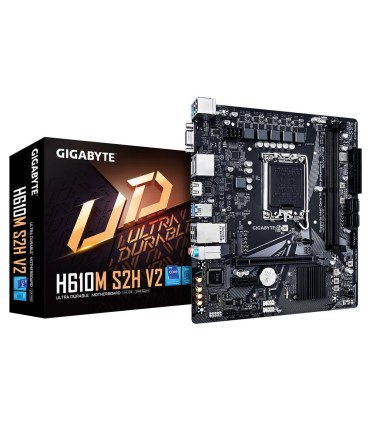 GIGABYTE Mainboard  Intel H610 LGA1700 Micro-ATX Memory DDR5 Memory slots 2 1xPCI-Express 3.0 1x 1xPCI-Express 4.0 16x 1xM.2 1x1