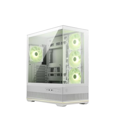 MSI Case  MAG PANO 110R PZ / WHITE MidiTower Case product features Transparent panel Not included Colour Black MAGPANO110RPZWHIT